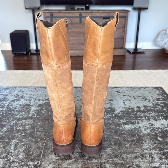 Seychelles Tan Leather & Suede Riding Boots Size 6 - Picture 5 of 8